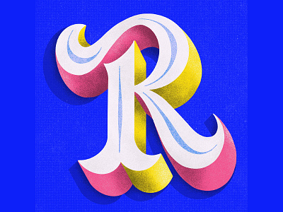 Letter R design digitalpainting handmadetype illustration lettering lettering art lettering artist procreateapp