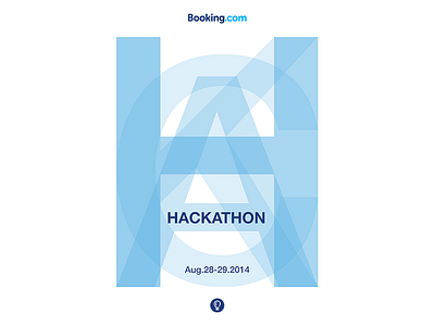 Hackathon: August 2014 august booking.com bookinghackathonposter hack hackathon poster print