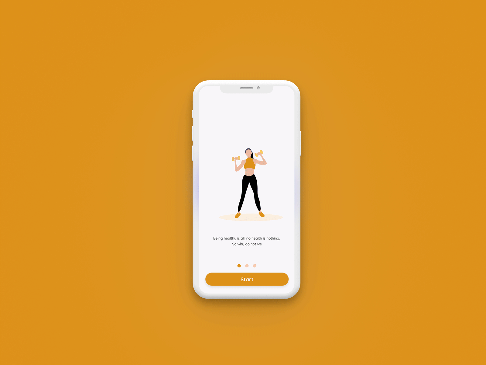 Fitme - Fitness App drink water fitness app graphs illustration orange app stats ui illustration ux design xd design