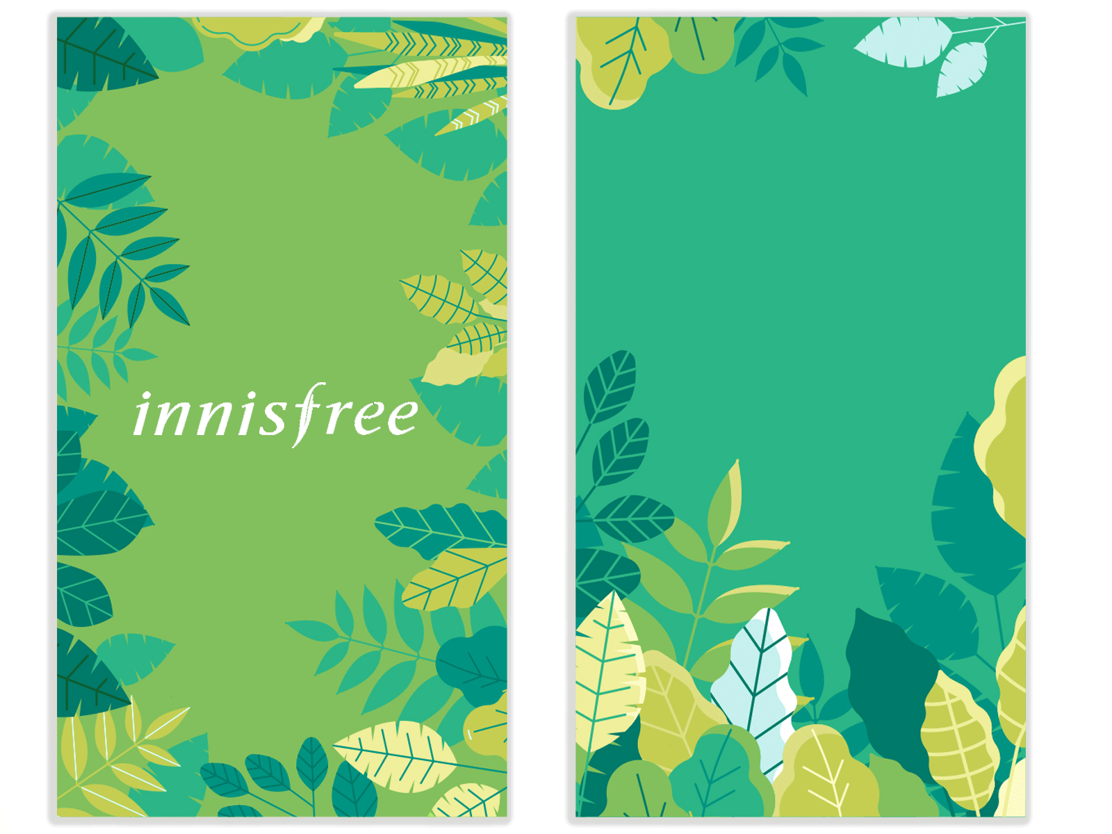 Innisfree advertisement branding design vector