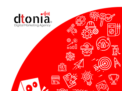 Dtonia Brochure animation branding icon illustration logo massive it solutions typography ui vector