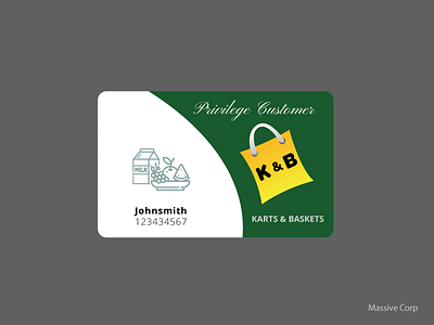 Privilege Customer Card Design