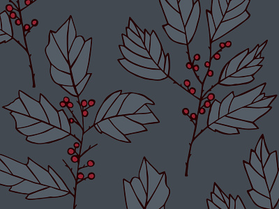 Brewpoint Coffee – Holiday Blend – V3 berries botanical branches branding christmas christmas pattern coffee coffee shop digital illustration drawing floral graphic holiday holiday pattern holly illustration pattern plant trees winter