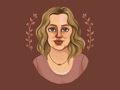 Beck | You beck character character design character portrait cute digital illustration digital illustrations face floral flowers girl guinevere beck lady netflix portrait portrait illustration tv series tv show women you