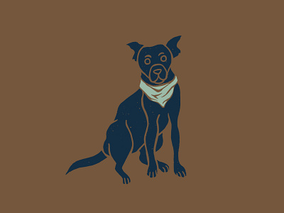 Grounds & Hounds Camping Companion bandana camp camp out camping camping companion camping dog camping illustration coffee coffee packaging cute cute dog cute illustration dog dog illustration dog with bandana explore grounds and hounds puppy wilderness