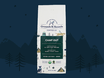 Grounds & Hounds Camp Out Packaging