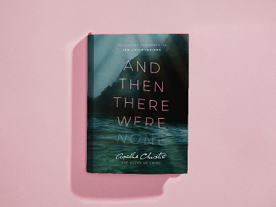 Book Cover Design | And Then There Were None agatha christie and then there were none book cover book cover design book design cover design murder mystery mystery mystery design publishing design typography