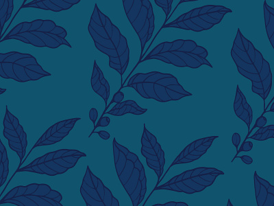 Coffee Plant Pattern | Brewpoint Coffee