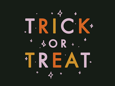 Trick Or Treat! 90s bright colors candy candy colors fun graphic halloween retro text trick or treat