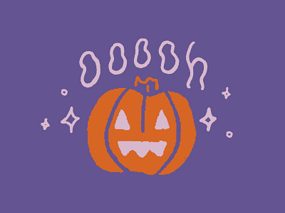 Halloween Pumpkin Face character cute halloween illustration magic pumpkin purple spooky