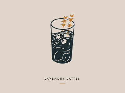 Lavender Lattes branding clean coffee design digital digital illustration drawing favorites icon iconography illustration latte lavender minimal simple typography