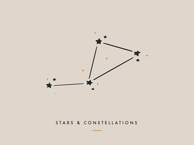 Stars & Constellations astronomy big dipper branding branding design clean constellations design digital digital illustration drawing icon iconography illustration minimal space star stars typography