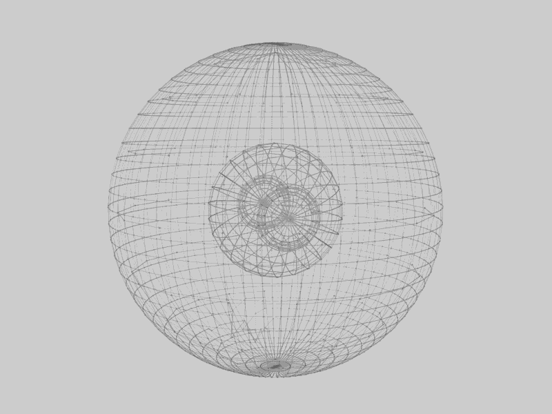Transmorphic globe 3d atom c4d experiment globe rotation wireframe