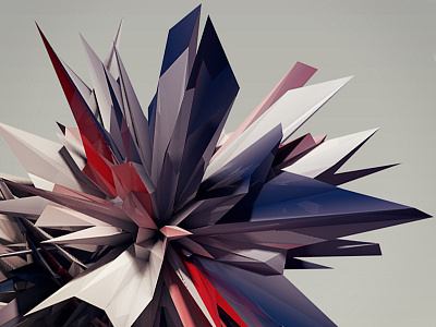 Origami explosion 3d abstract c4d cinema 4d design experiment graphicdesign