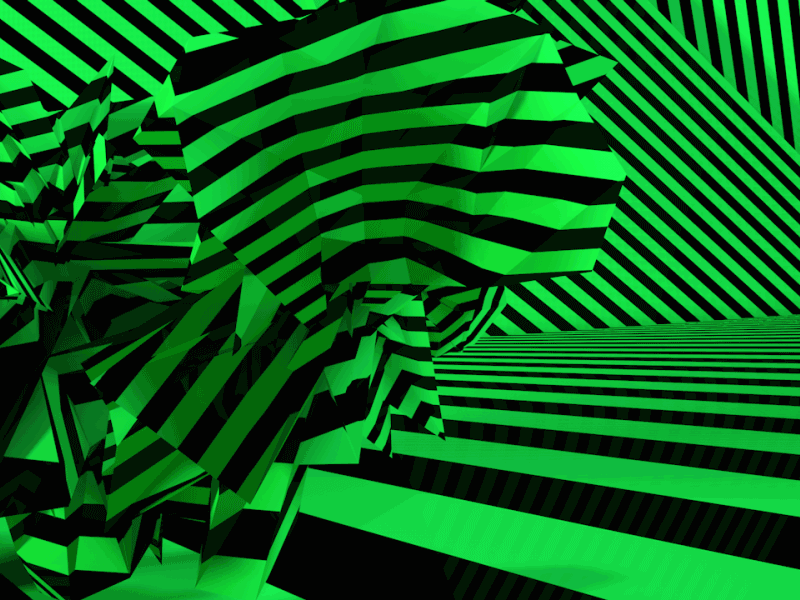 Trype 3d abstract art c4d cinema4d geometric lowpolygon shapes stripes