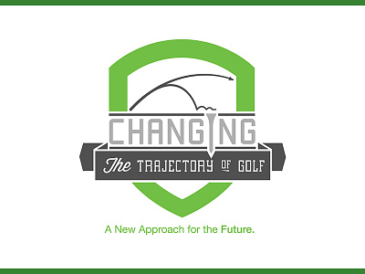 Changing the Trajectory of Golf ball bayer brand branding future golf illustration logo seminar tee trajectory