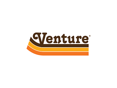Venture - Logo Design color illustration letter logo outdoors retro type typography venture vintage