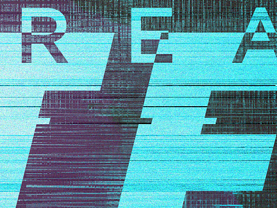 Teaser color digital filter futuristic glitch illustration kansas city letters retro subtle texture type