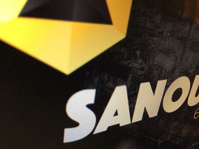 Sanoufin Energy black brand drilling exploration gas gold identity logo minerals oil