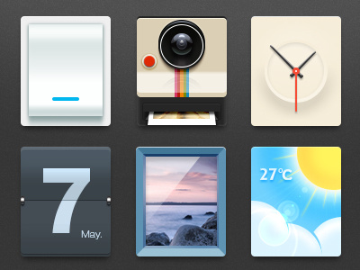 some icon calendar camera chiou clock gallery icon setting theme weather