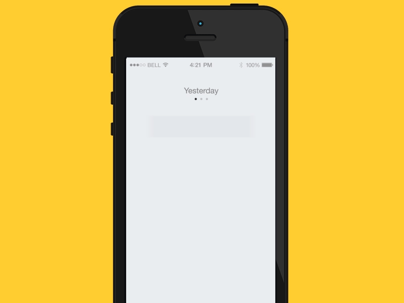 Interactions flat interaction iphone ui wireframe yellow