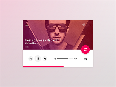 Player - Material Design android design flat fresh lollipop material player
