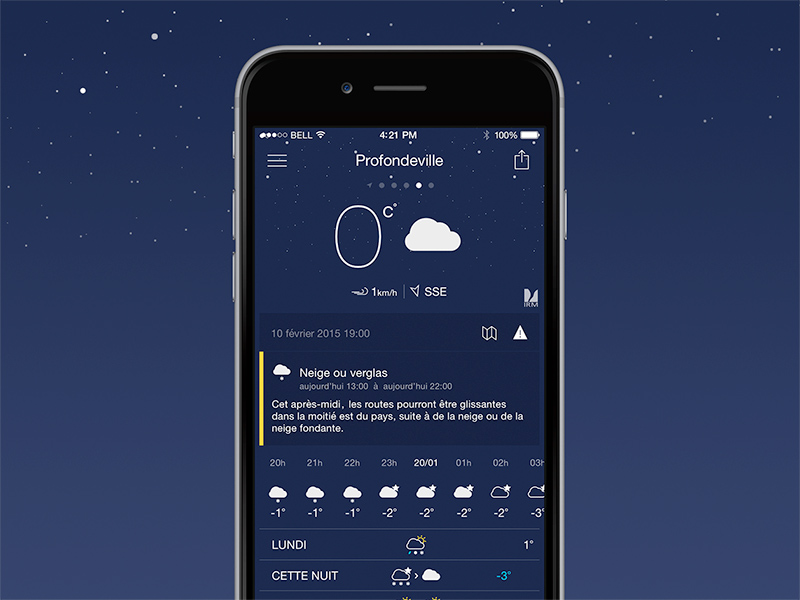 Météo.be android app iphone irm météo weather