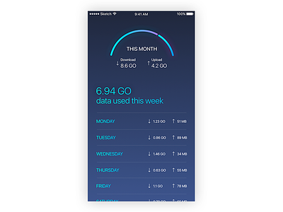 Mobile Data data interface ios iphone manager minimal mobile usage