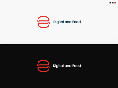 Digital and Food Logo branding creative logo design digital logo food logo logo logo a day minimal logo vector