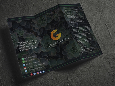 Brochure for GreenLore branding brochure brochure design brochure tri fold broucher design
