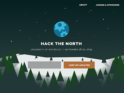 Rebranding Hack the North canada hackathon outdoors snow trees university of waterloo