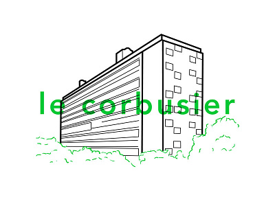 Le Corbusier Unité d'Habitation illustration le corbusier modern architecture type unite dhabitation