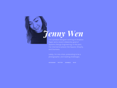 Jenny Wen Dribbble