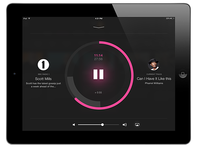 BBC iPlayer Radio app - audio control app bbc iplayer radio radio tablet