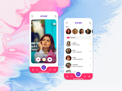 Dating App concept app date dating dating app design ios iphonex minimal mobile mobile app ui ux
