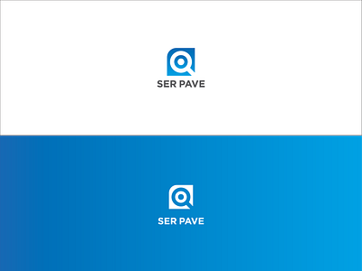 ser pave SEO logo clean design flat illustration illustrator lettering logo minimal typography vector