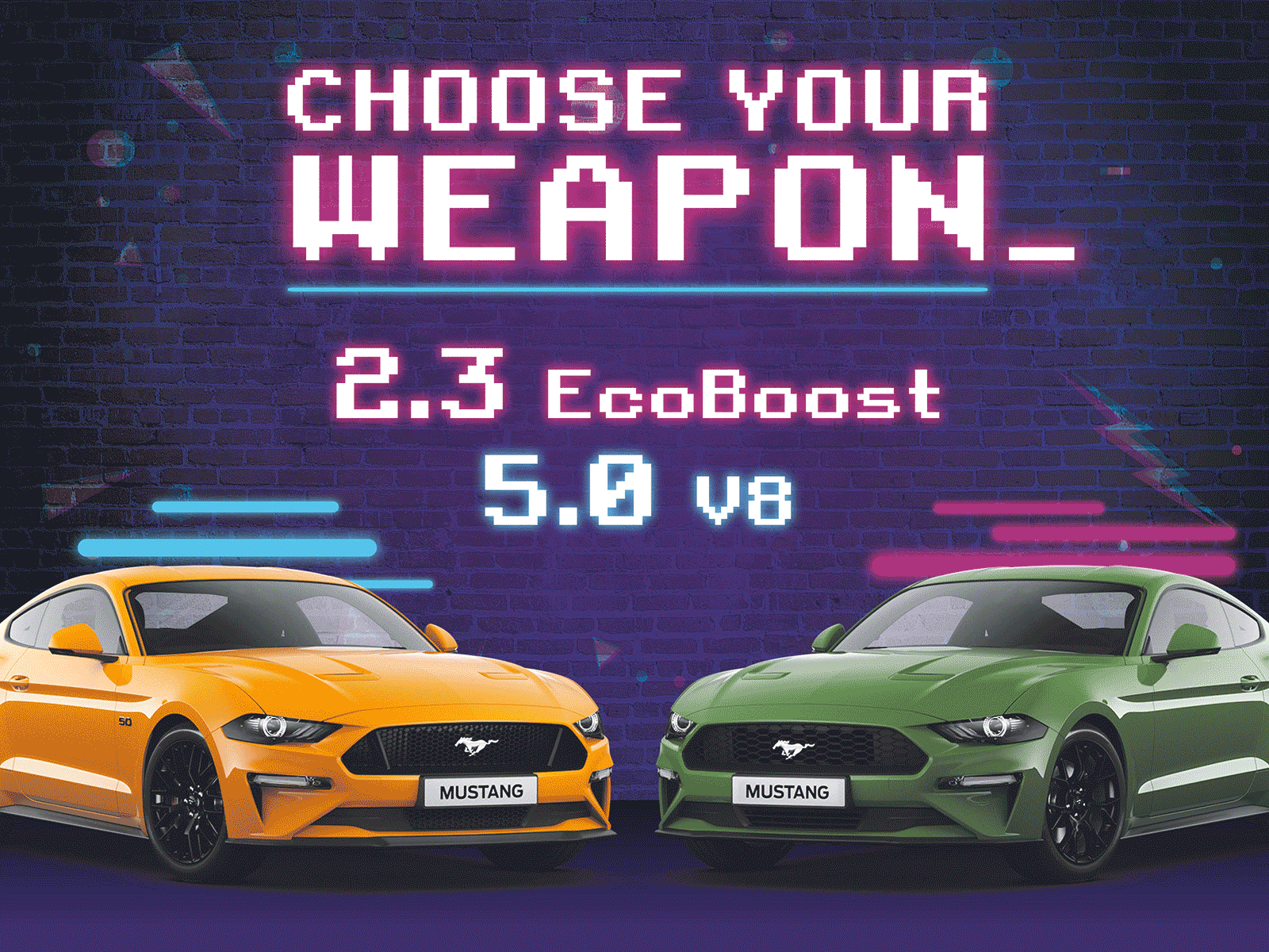 Insert Coin arcade arcade game automotive branding car cars design fast ford game image editing muscle mustang mustangs power retro speed typography v8 vector