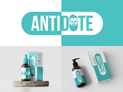 Antidote Hair Care barber barber logo beard beard oil bearded grooming hair hair salon haircut hairdresser hairstyle male male hair skin fade