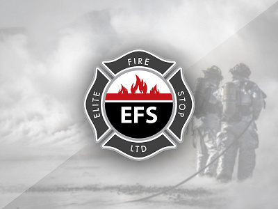 Elite Fire Stop badge branding branding design busines card design emblem fire fire department freelance freelancer graphic graphic design icon idendity logo new york city