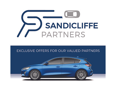 Sandicliffe Partners Logo automotive branding car cars design ford icon image editing logo typography vector