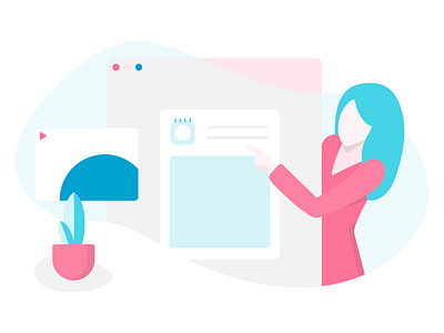 New Features Illustration app branding clean design feature flat identity illustration illustrator materialdesign minimal mobile new ui ux vector web website