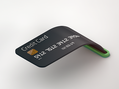 Credit Card Scene 3d 4d banking chip cinema credit card emv finance payment purchase slot transaction