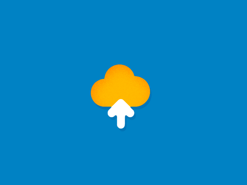 Warp to Cloud animation cloud drive fast file gif online progress storage ui upload warp