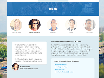 Cvent Careers Page Preview careers flat web web design