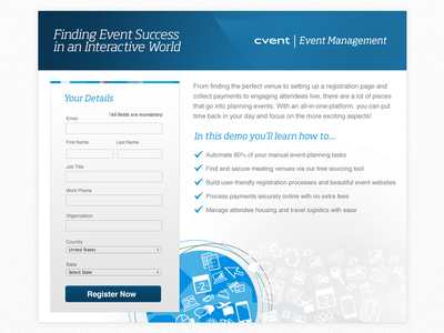 Demo Signup for Event Management