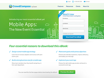 CrowdCompass Landing Page