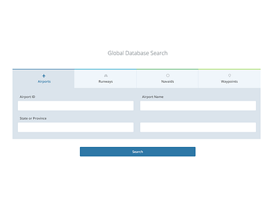 Tabbed Search Landing Page flat interface minimal search simple tabs ui