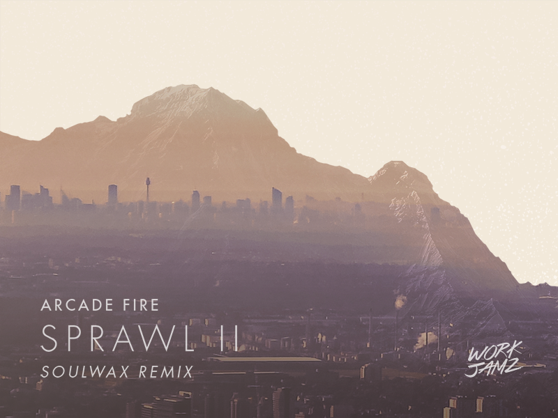 Sprawl II "Cover" work jamz double exposure cover arcade fire music