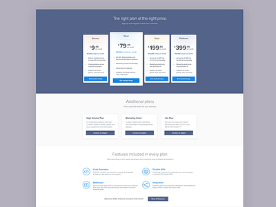 Pricing Page - Sample Redesign comparison marketing onepage pricing table web design