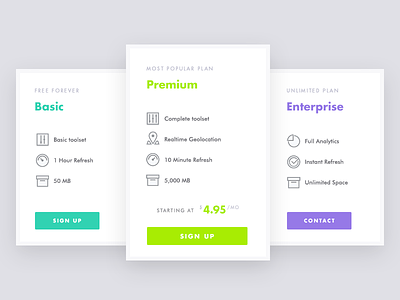 Stylish Pricing Table